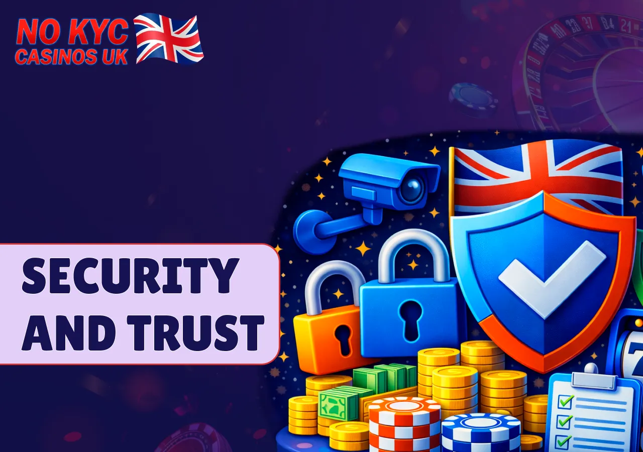 Security and trust factors for casino players in the United Kingdom.