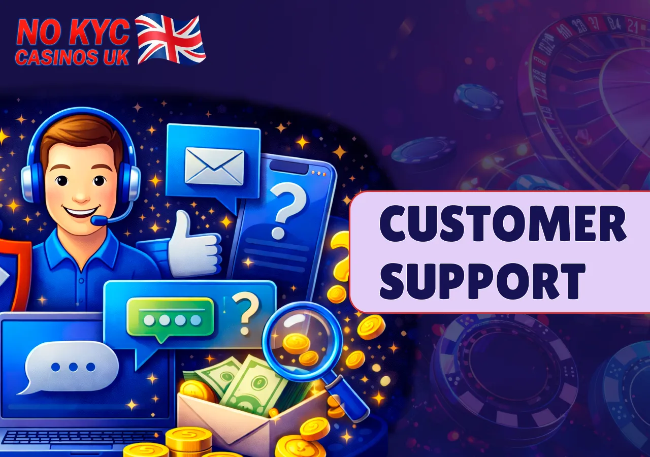 Customer support quality and player assistance on casino platforms.